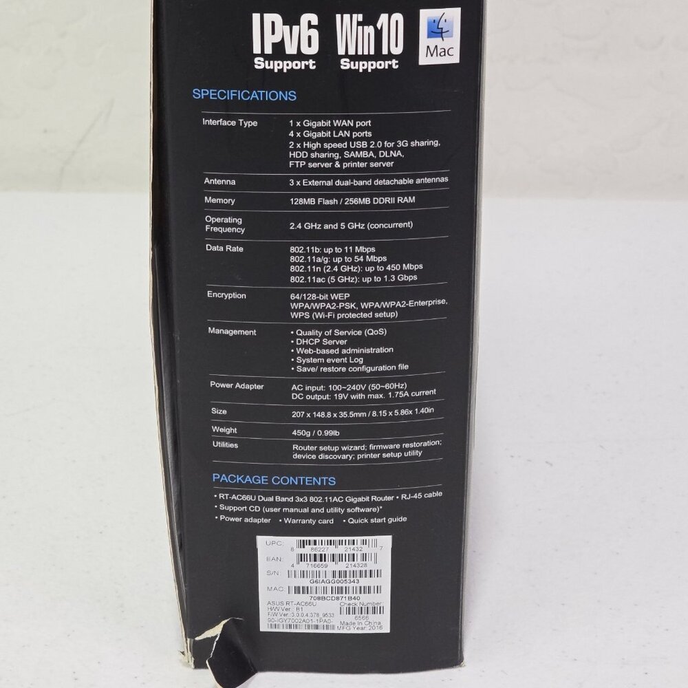 ASUS RT-AC66U Dual Band Gigabit Router Wireless AC1750 - Picture 6 of 14